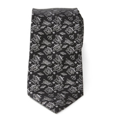 Toy Story Alien Print Black Men's Tie