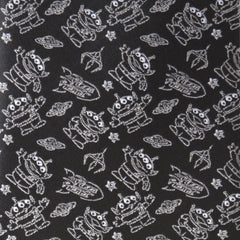 Toy Story Alien Print Black Men's Tie