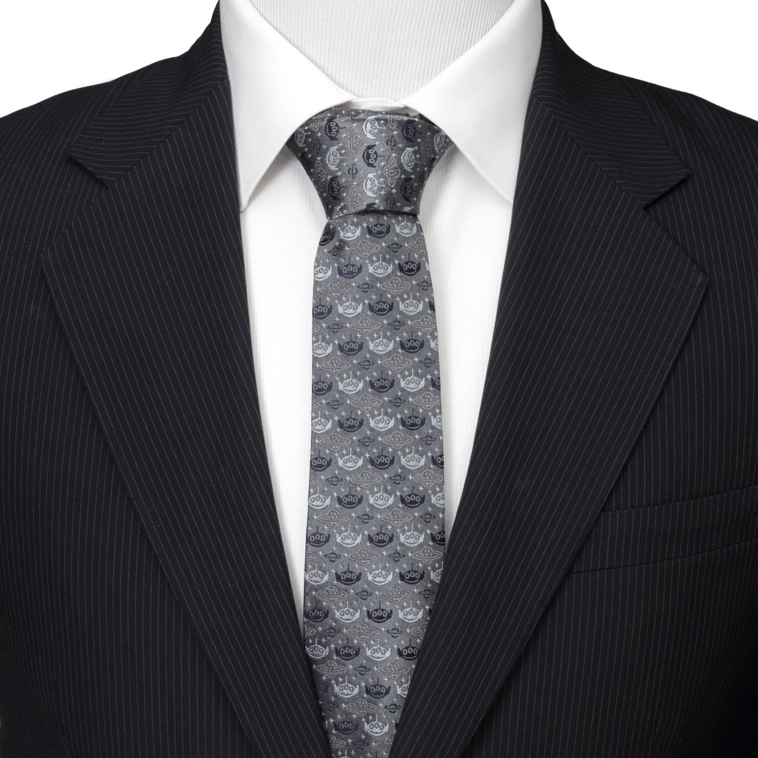  Cufflinks Toy Story Alien Gray Men's Tie - Default Title - Bonton