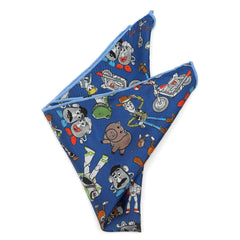 Toy Story 4 Characters Blue Boy's Pocket Square