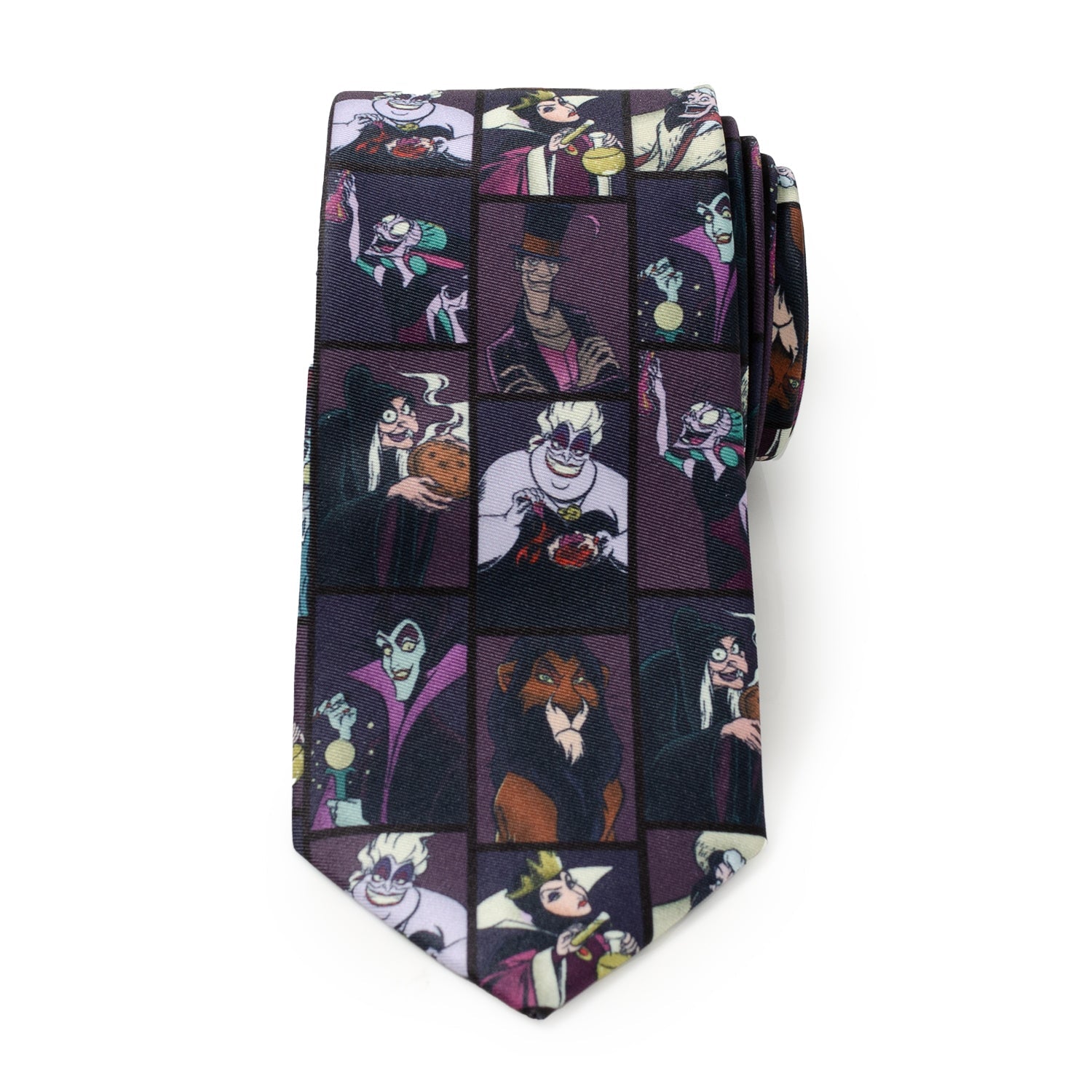  Cufflinks Disney Villains Dark Men's Tie - Default Title - Bonton