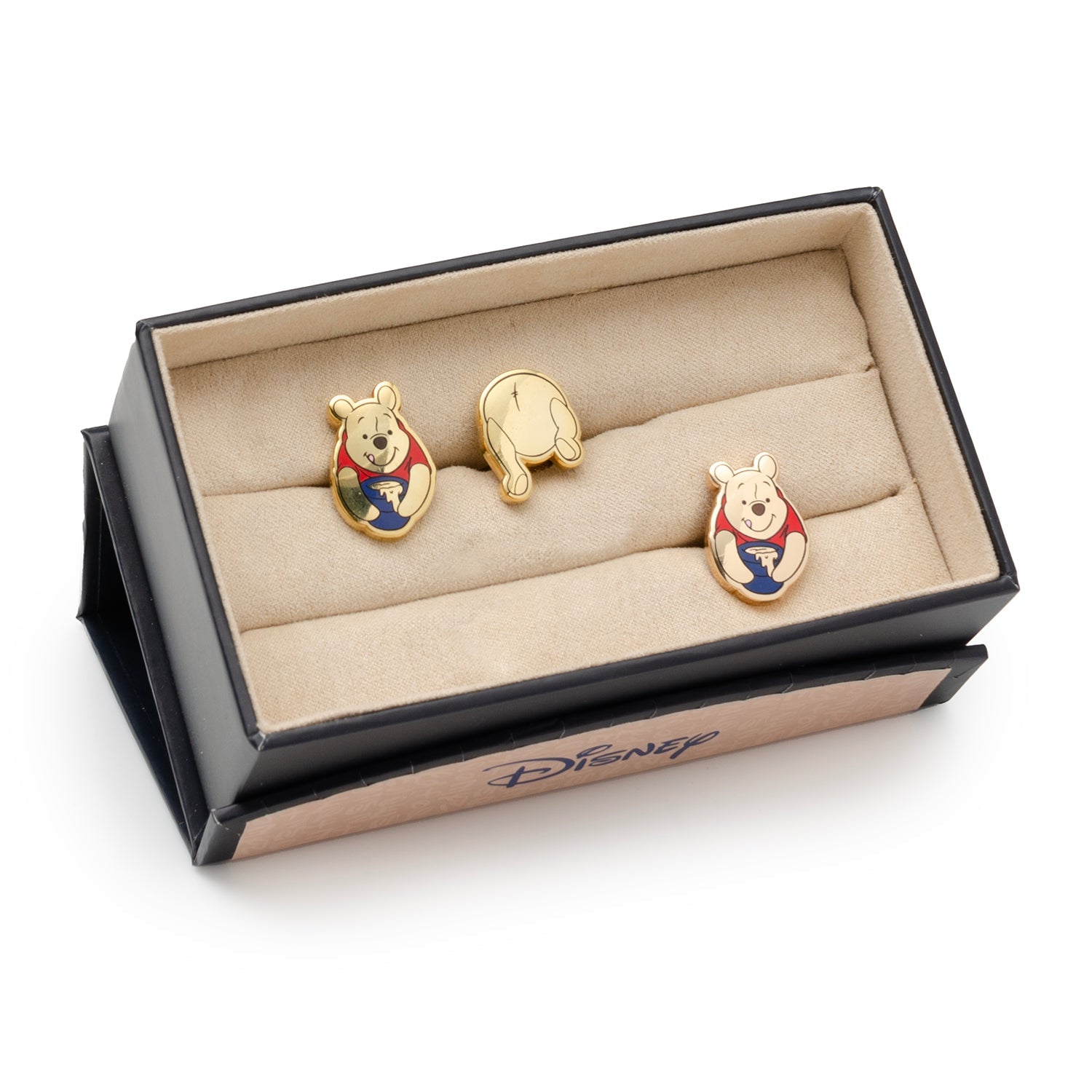  Cufflinks Pooh Gift Set - Default Title - Bonton