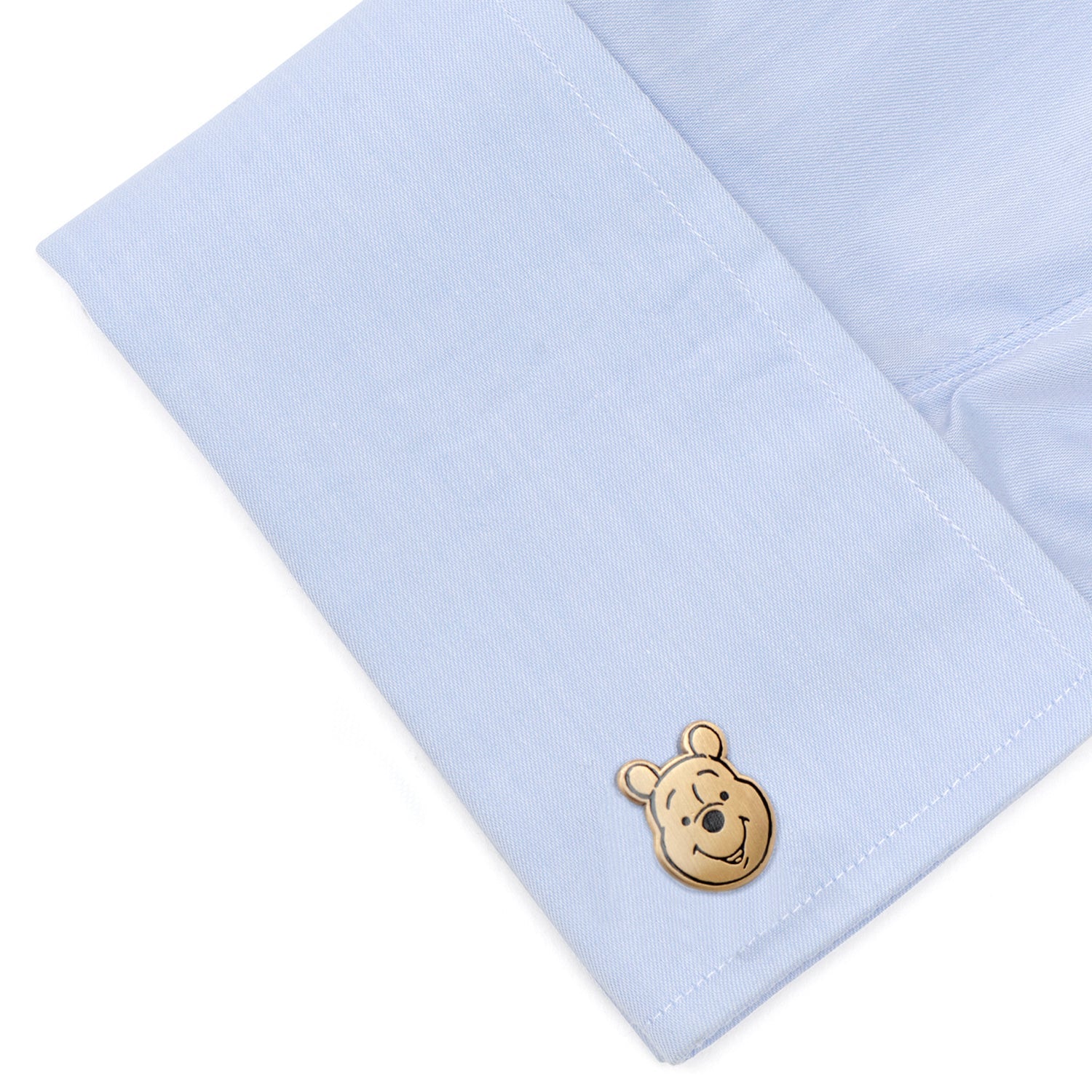  Cufflinks Winnie the Pooh Face Gold Cufflinks - Default Title - Bonton