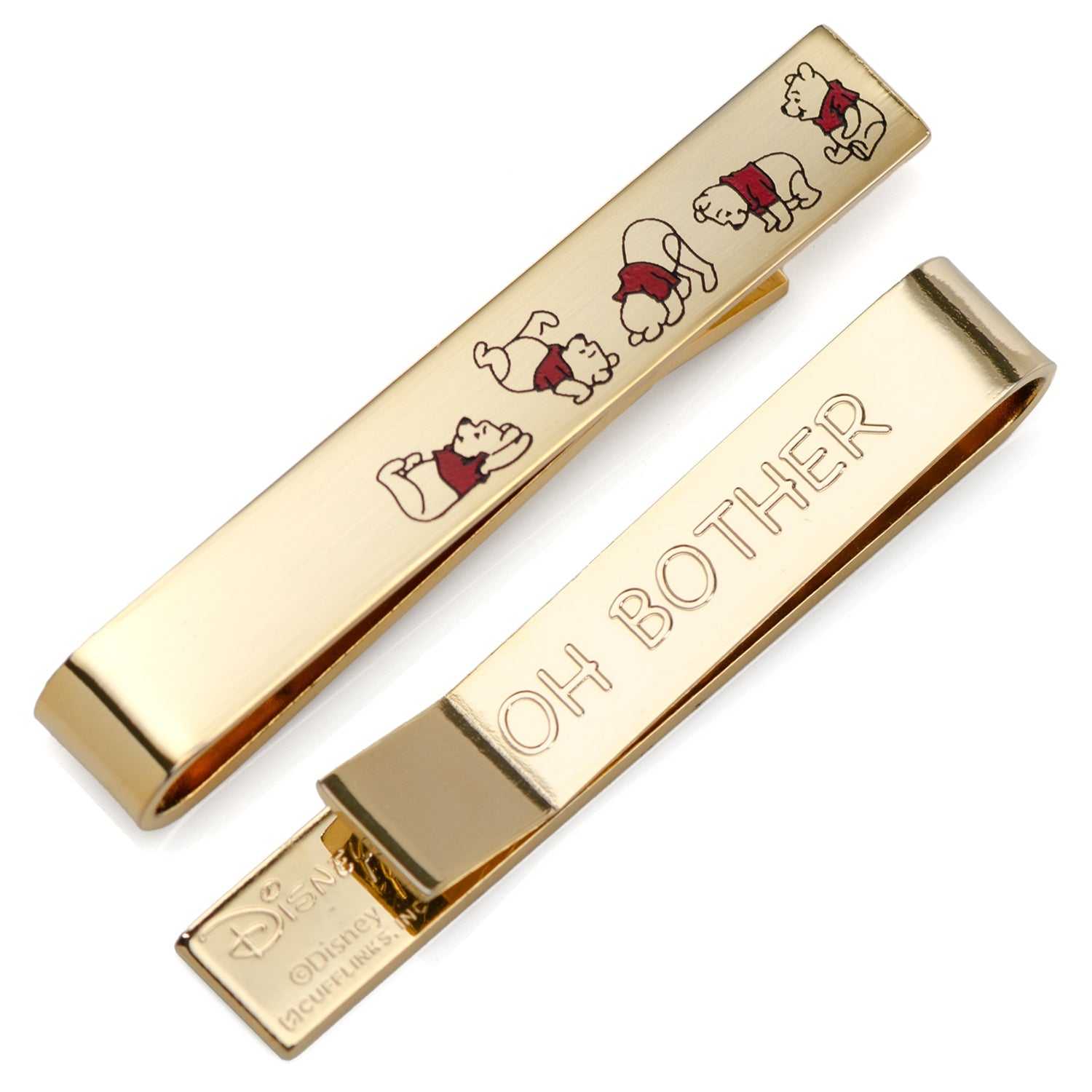  Cufflinks Winnie the Pooh Hidden Message Tie Bar - Default Title - Bonton