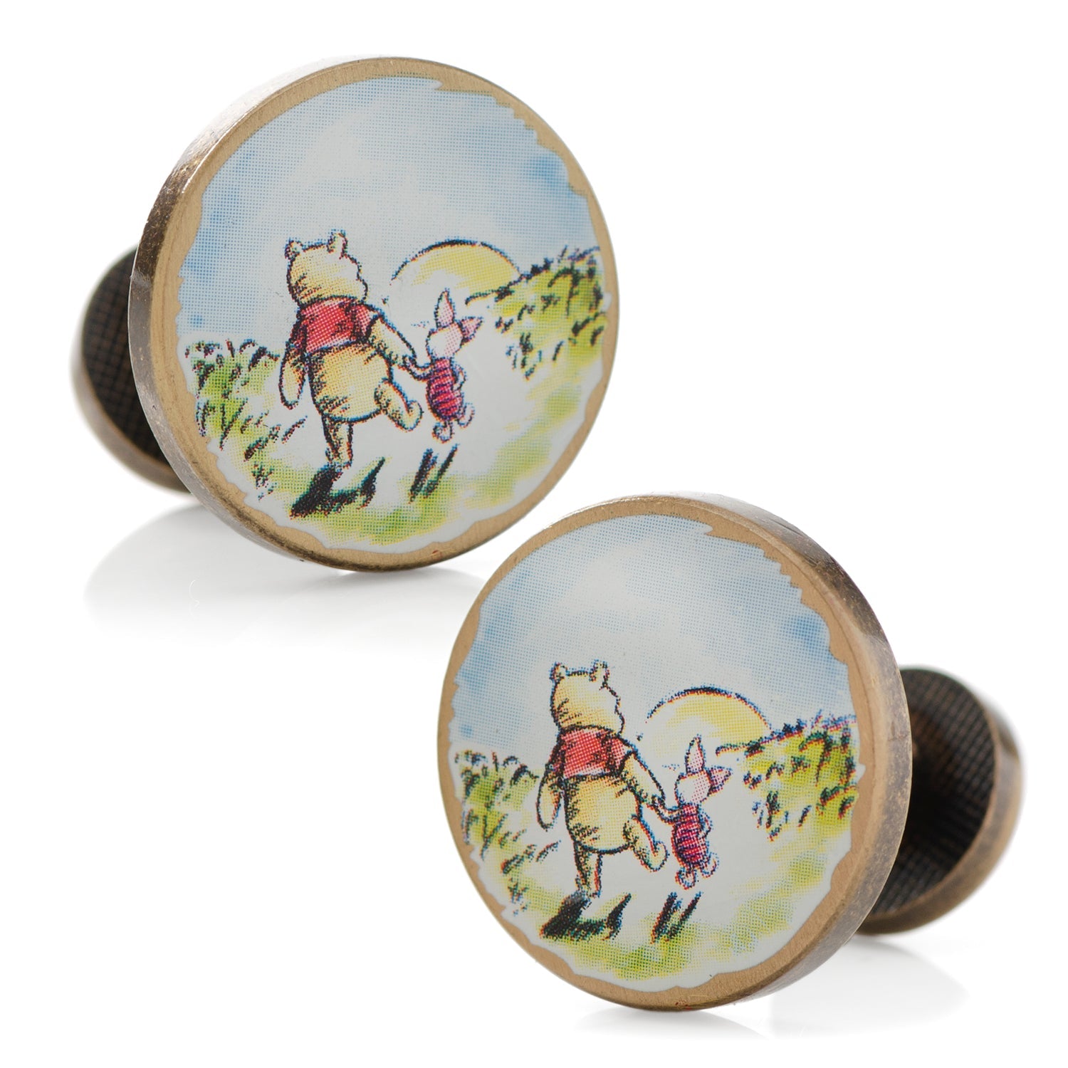  Cufflinks Winnie the Pooh & Piglet Cufflinks - Default Title - Bonton