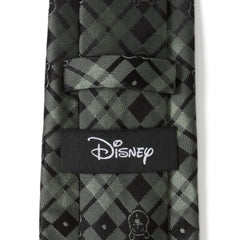 Winnie the Pooh Green Black Plaid Men's Tie