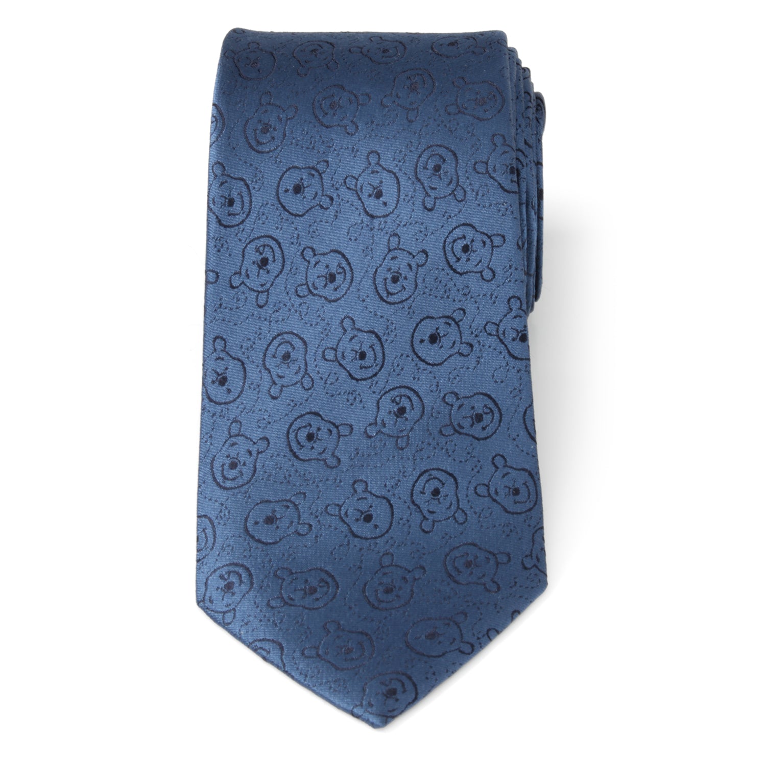  Cufflinks Winnie the Pooh Blue Tonal Men's Tie - Default Title - Bonton