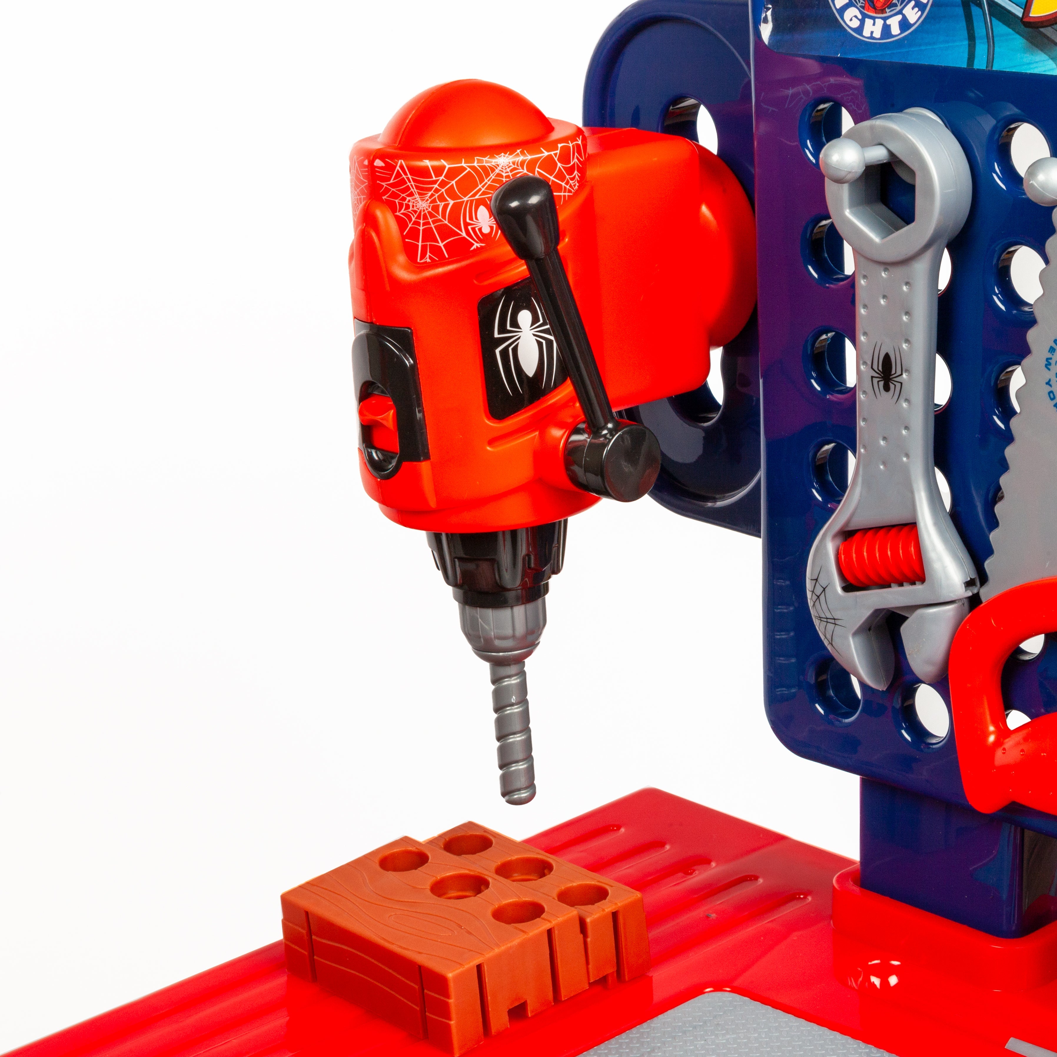  HobbyTron SpiderMan Tool Bench Playset With Take Apart Car (84 Pieces) - Default Title - Bonton