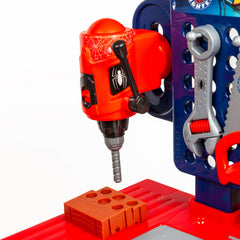 SpiderMan Tool Bench Playset With Take Apart Car (84 Pieces)