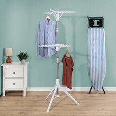 2-Tier Tripod Clothes Drying Rack