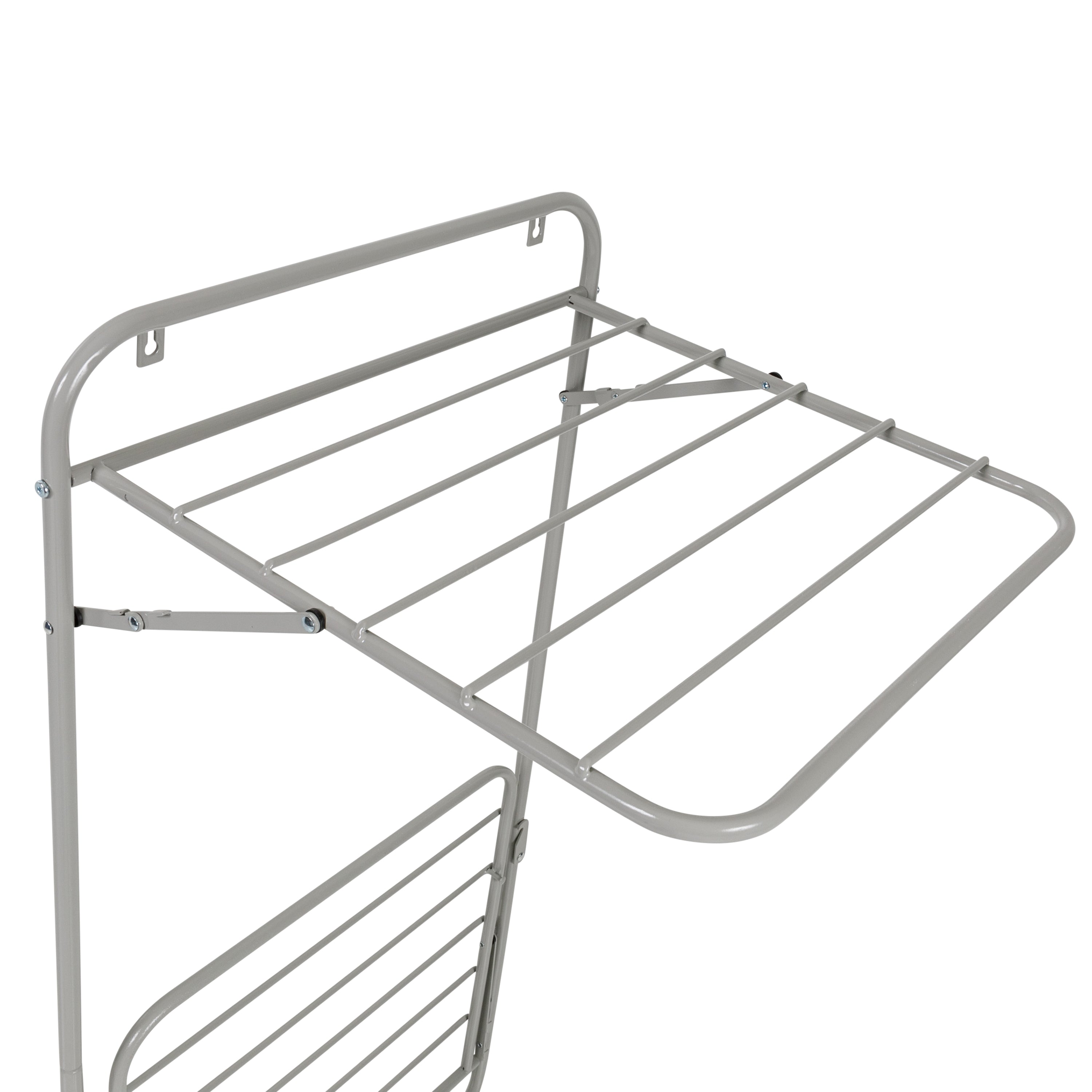  Honey-Can-Do Over the Door 2-Tier Retractable Drying Rack for Clothing - Grey - Bonton