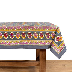 Pansy Red/Grey Tablecloth