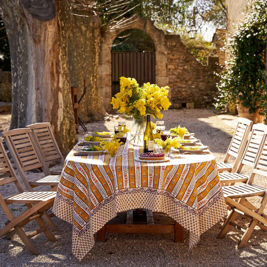 Provence Avignon Dijon/Blue Tablecloth