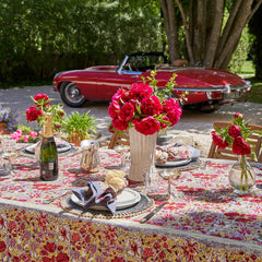 Jardin Red/Grey Tablecloth