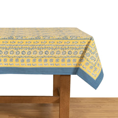 La Mer Blue/Yellow Tablecloth