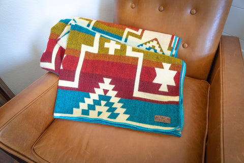 Andean Alpaca Wool Blanket - Santa Fe by Alpaca Threadz