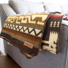 Andean Alpaca Wool Blanket - Mountain by Alpaca Threadz