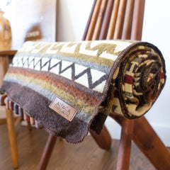 Andean Alpaca Wool Blanket - Mountain by Alpaca Threadz