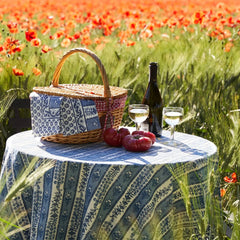 Provence Avignon Blue/Marine Tablecloth