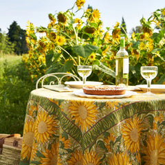 Sunflower Yellow/Green Tablecloth