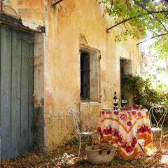 Pomegranate Yellow/Red Tablecloth