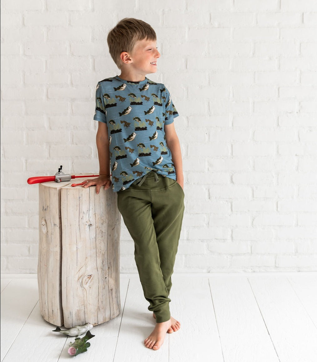  Laree + Co. Malakai Bamboo Tee + Jogger Set - 4T - Bonton