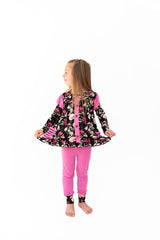 Fallon Bamboo Long Sleeve Peplum + Legging Set
