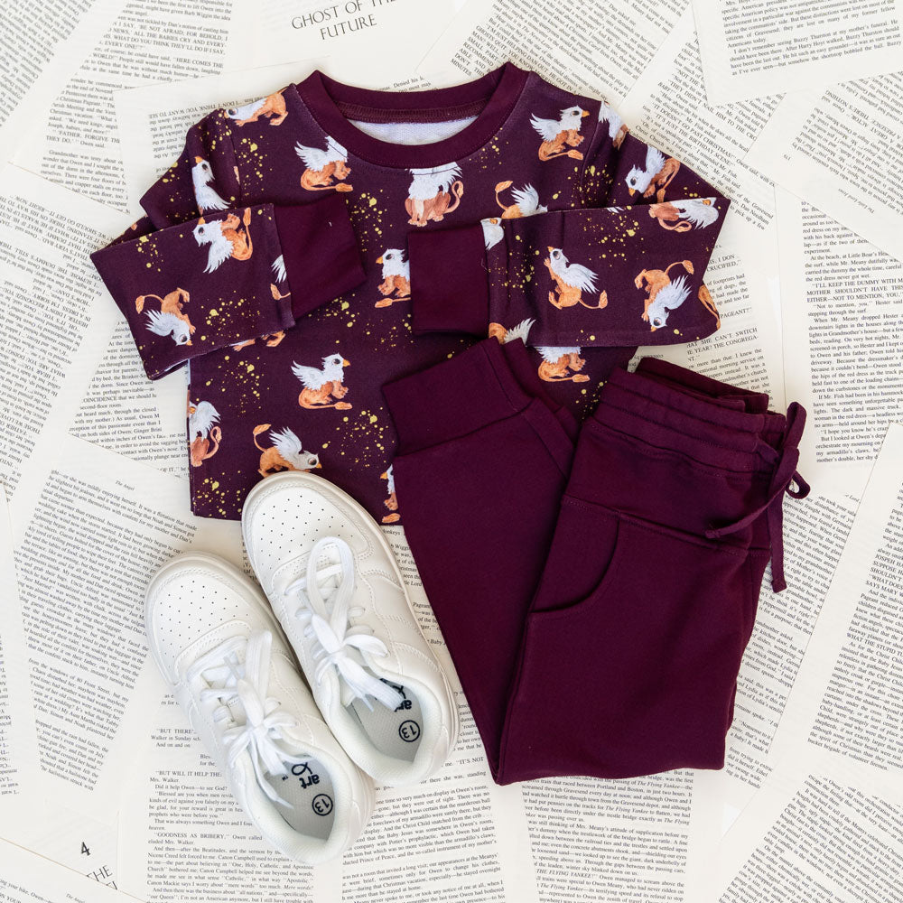  Laree + Co. Griffin Bamboo Luxe Jogger Set - 3T - Bonton