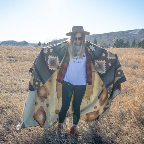 Andean Alpaca Wool Blanket - Mojave by Alpaca Threadz