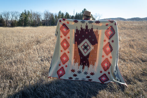 Andean Alpaca Wool Blanket - Rojo by Alpaca Threadz