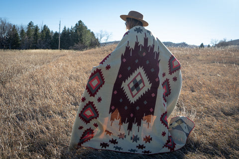 Andean Alpaca Wool Blanket - Rojo by Alpaca Threadz