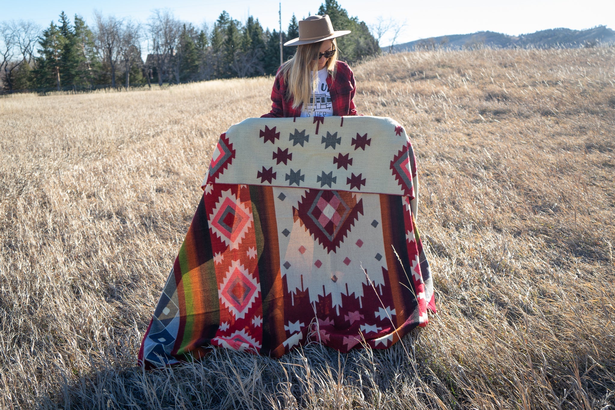  Alpaca Threadz Andean Alpaca Wool Blanket - Rojo by Alpaca Threadz - Default Title - Bonton