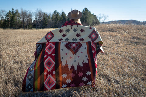 Andean Alpaca Wool Blanket - Rojo by Alpaca Threadz