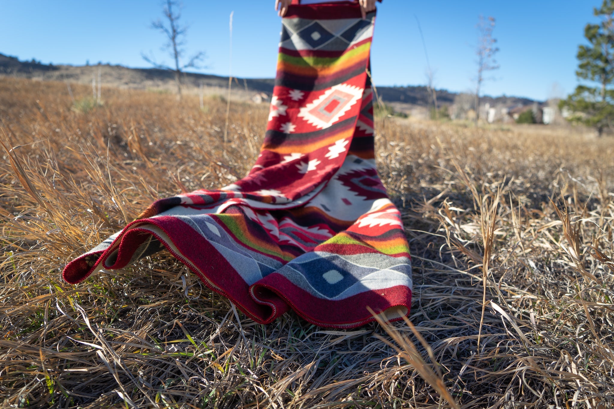  Alpaca Threadz Andean Alpaca Wool Blanket - Rojo by Alpaca Threadz - Default Title - Bonton