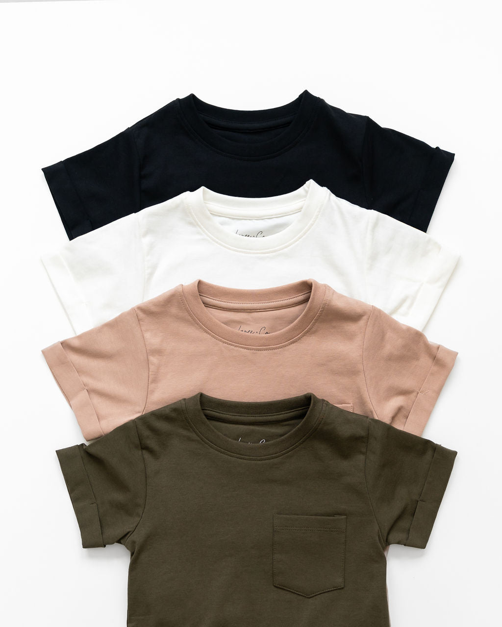 Laree + Co. Olive Boxy Kids Tee - NB - Bonton