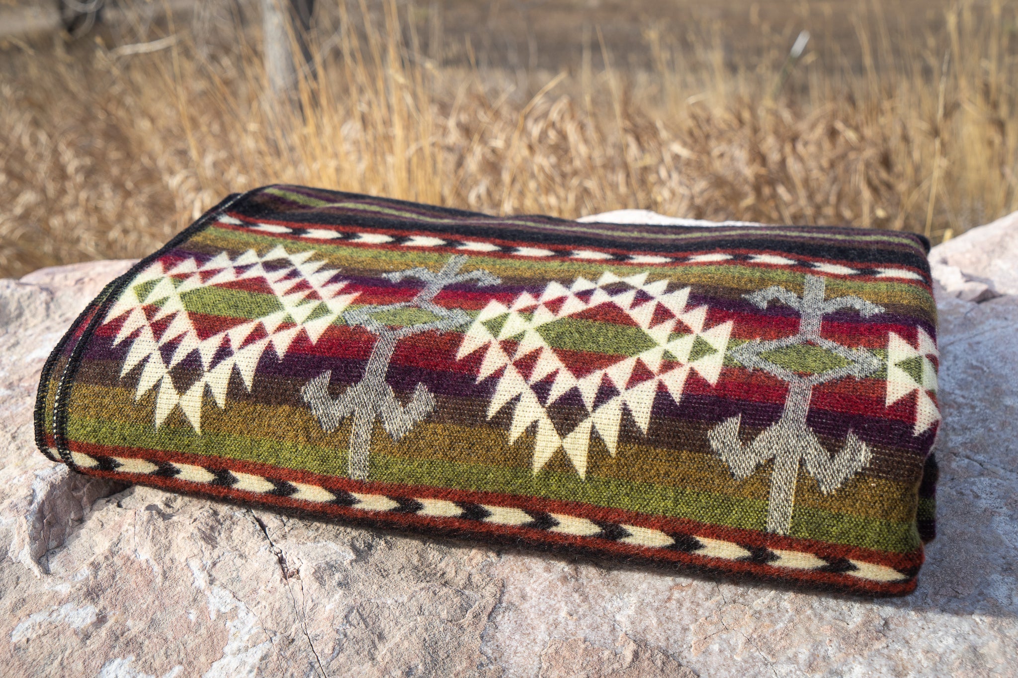  Alpaca Threadz Andean Alpaca Wool Blanket - Cactus by Alpaca Threadz - Default Title - Bonton
