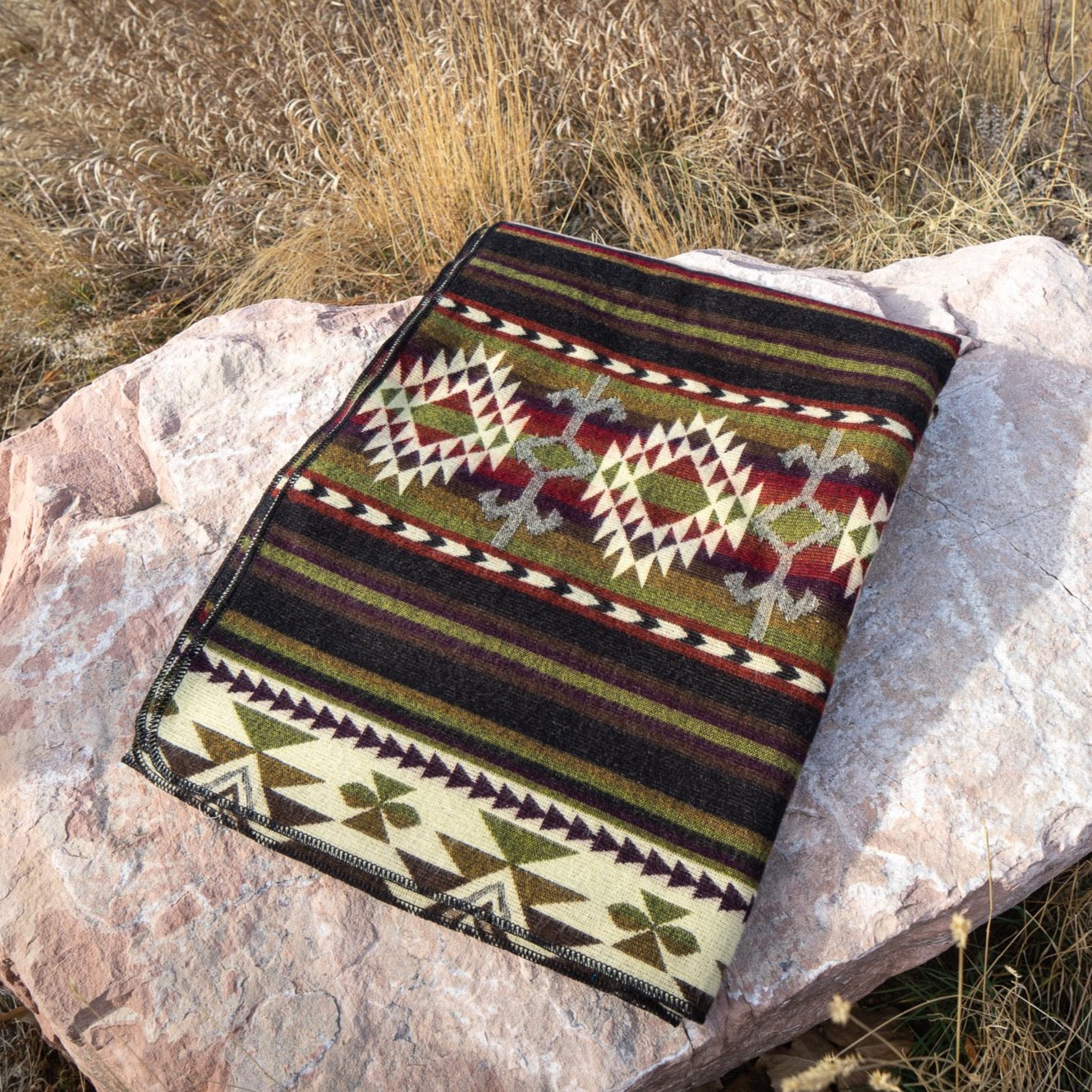  Alpaca Threadz Andean Alpaca Wool Blanket - Cactus by Alpaca Threadz - Default Title - Bonton