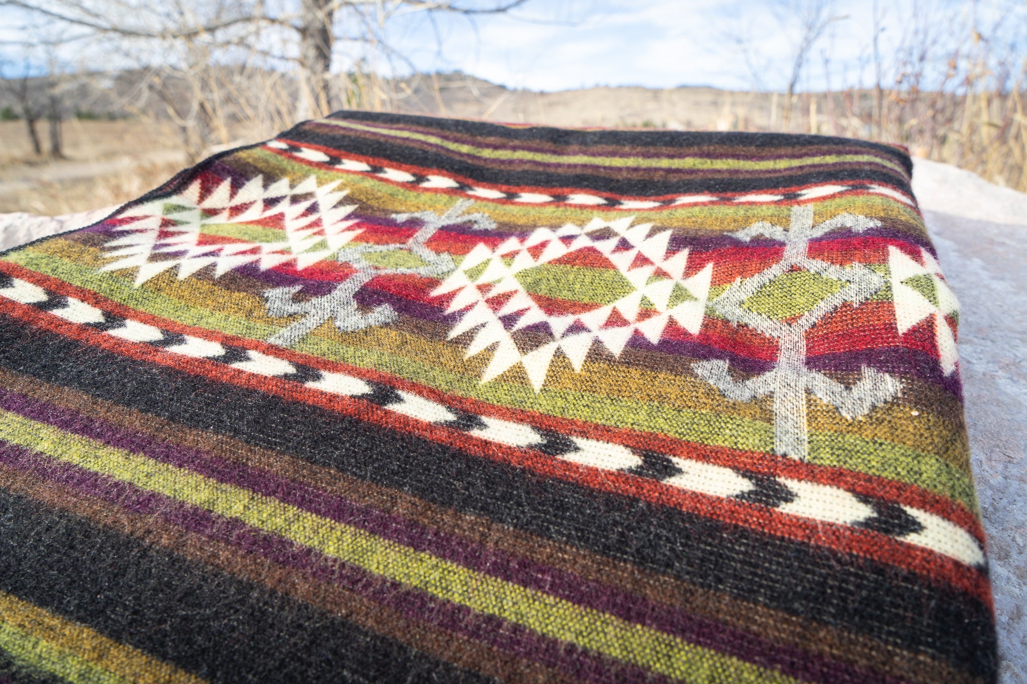  Alpaca Threadz Andean Alpaca Wool Blanket - Cactus by Alpaca Threadz - Default Title - Bonton