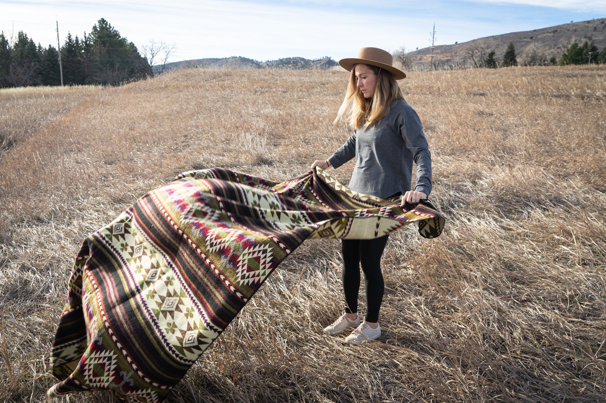  Alpaca Threadz Andean Alpaca Wool Blanket - Cactus by Alpaca Threadz - Default Title - Bonton