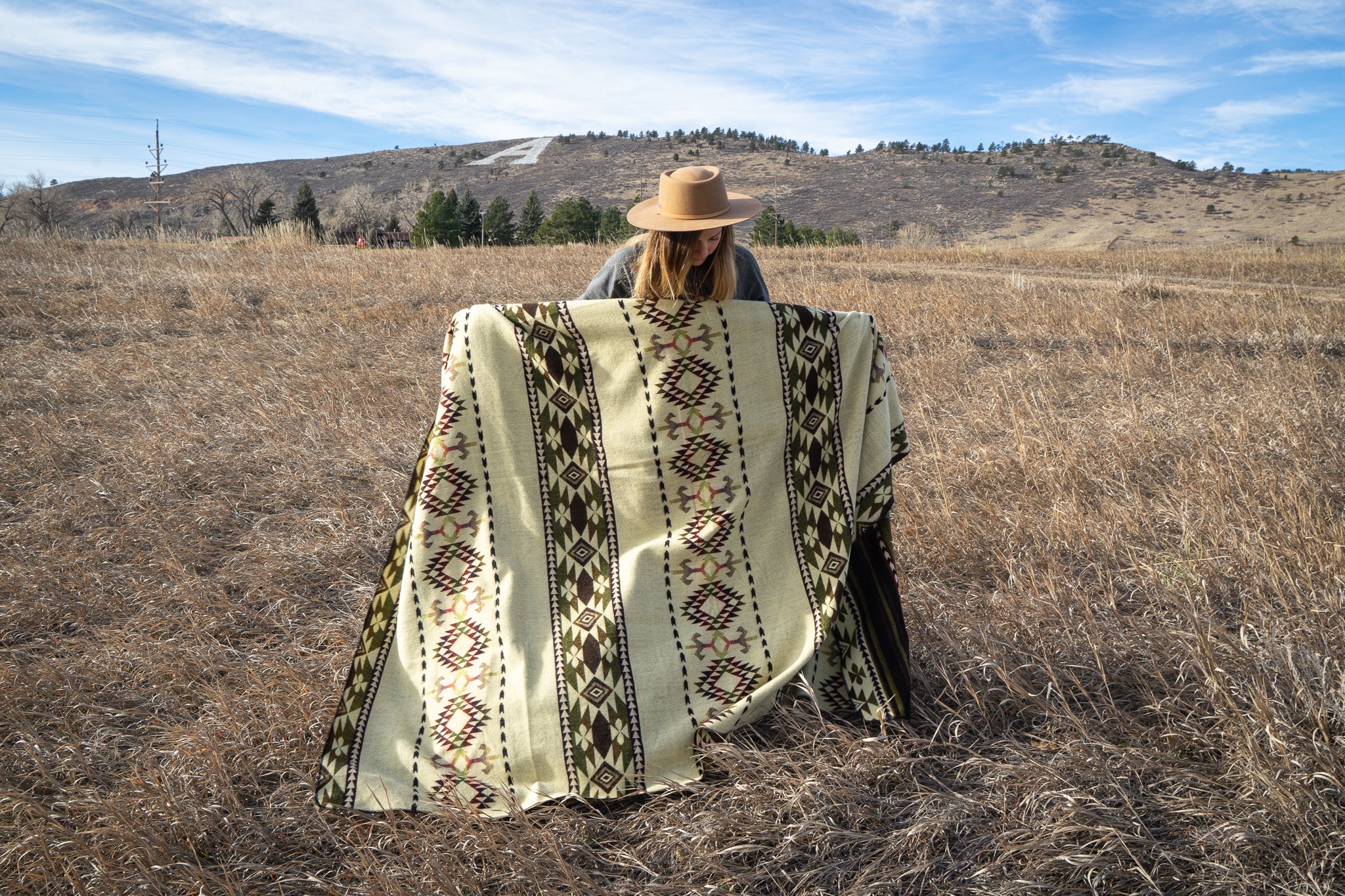  Alpaca Threadz Andean Alpaca Wool Blanket - Cactus by Alpaca Threadz - Default Title - Bonton