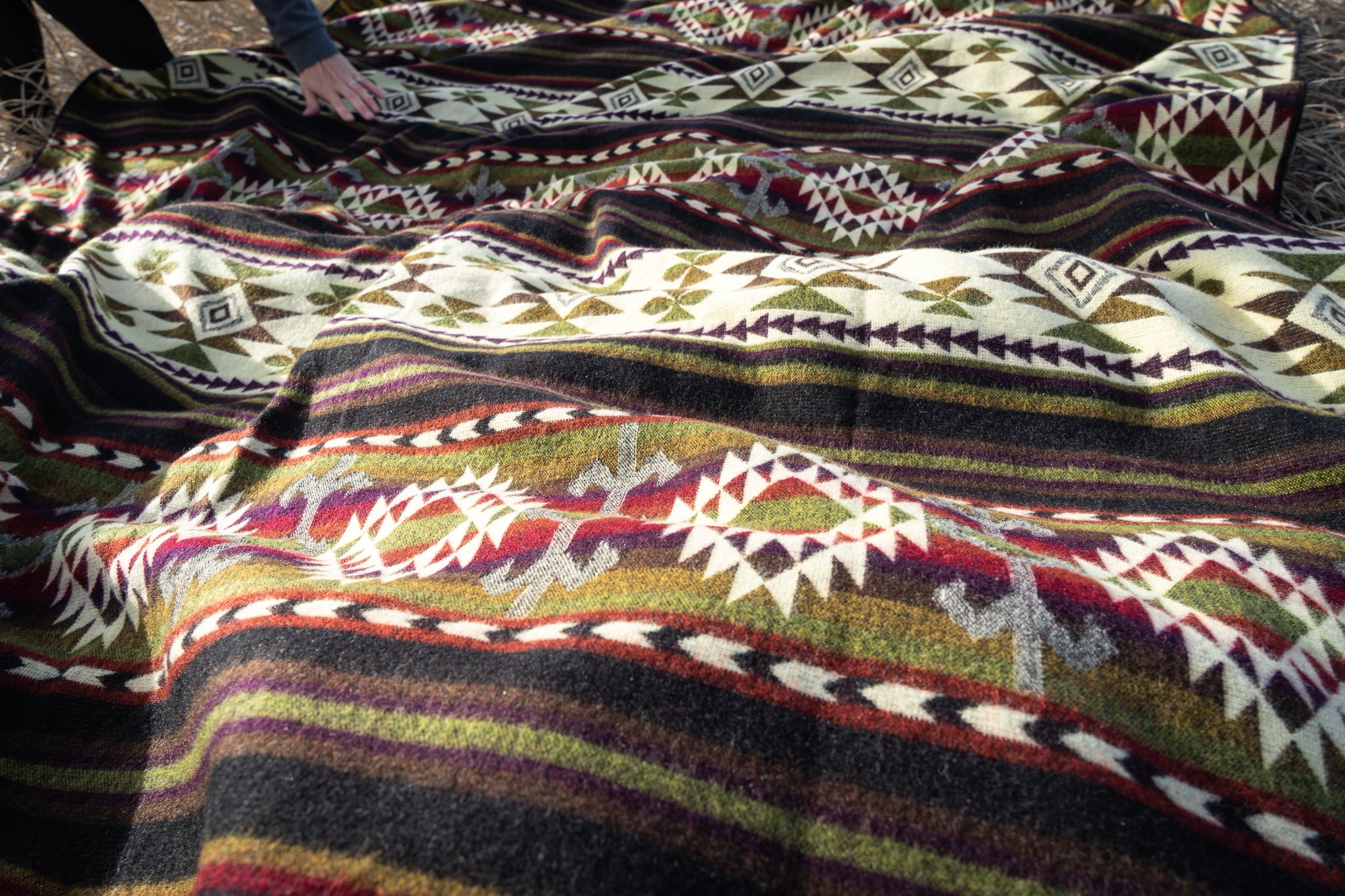  Alpaca Threadz Andean Alpaca Wool Blanket - Cactus by Alpaca Threadz - Default Title - Bonton