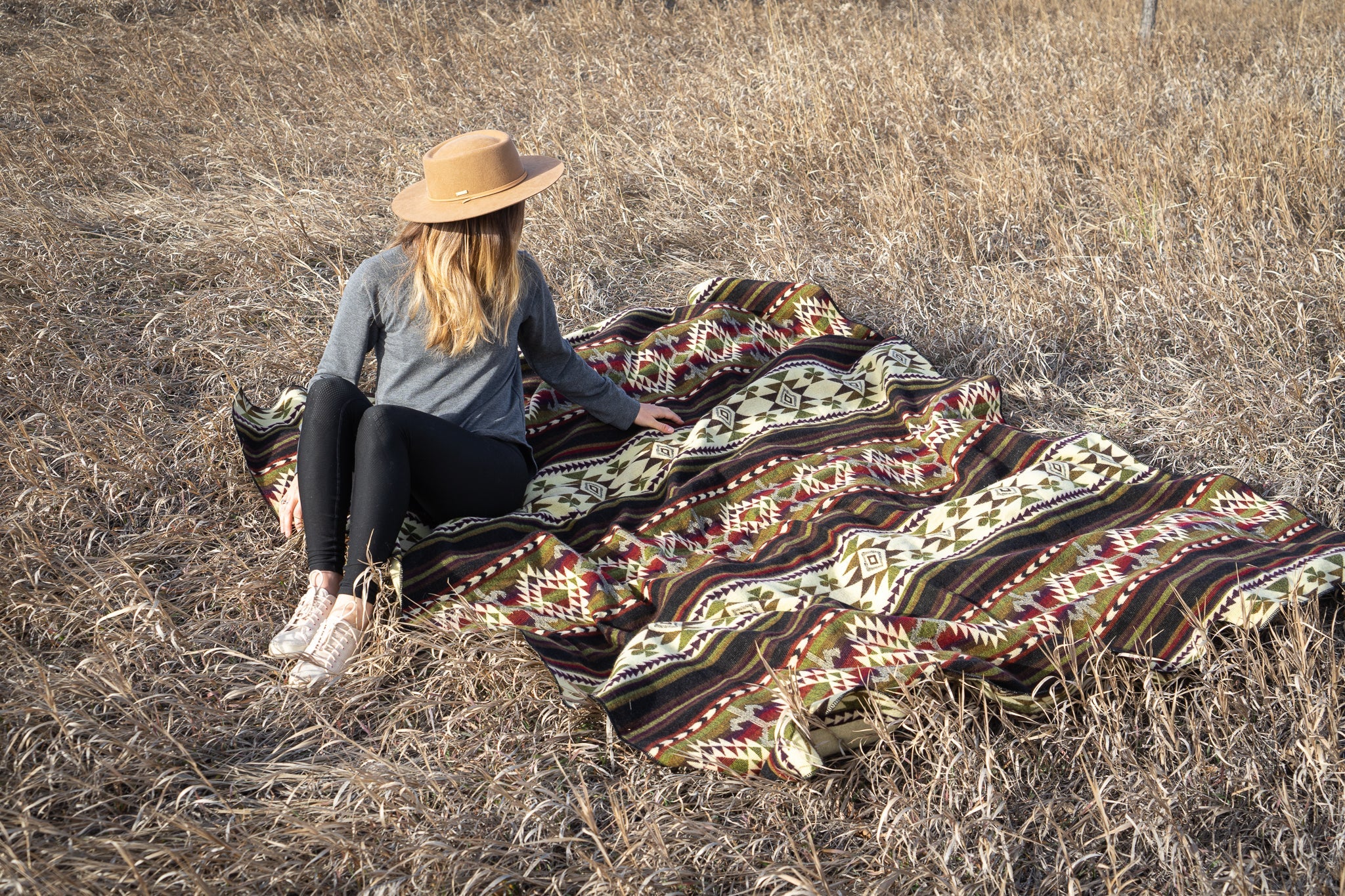  Alpaca Threadz Andean Alpaca Wool Blanket - Cactus by Alpaca Threadz - Default Title - Bonton