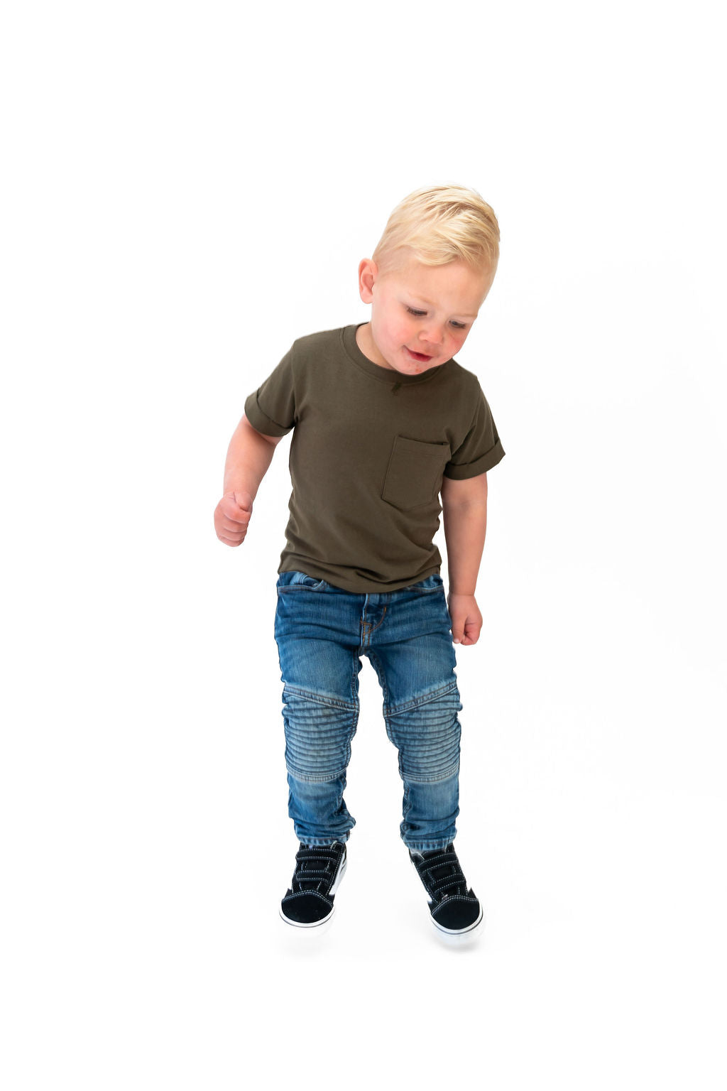  Laree + Co. Olive Boxy Kids Tee - NB - Bonton