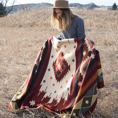 Andean Alpaca Wool Blanket - Western by Alpaca Threadz