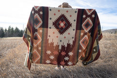 Andean Alpaca Wool Blanket - Western by Alpaca Threadz