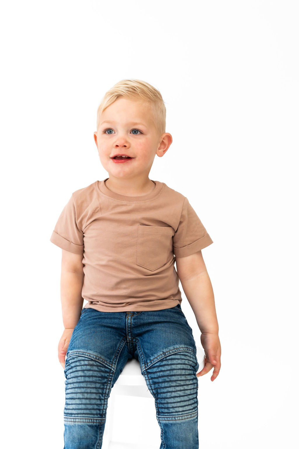  Laree + Co. Umber Boxy Kids Tee - NB - Bonton
