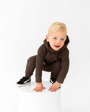 Cocoa Waffle Knit Joggers