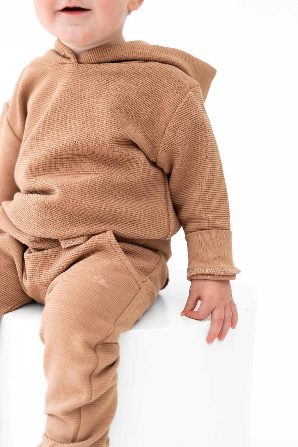  Laree + Co. Umber Waffle Knit Joggers - NB - Bonton