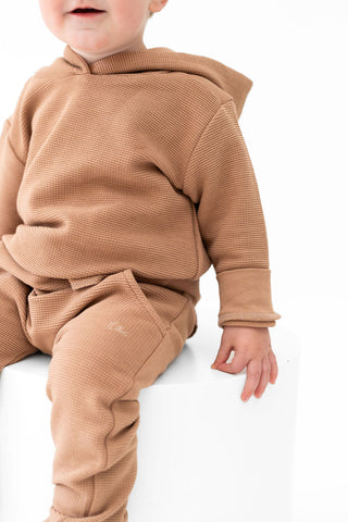 Umber Waffle Knit Joggers