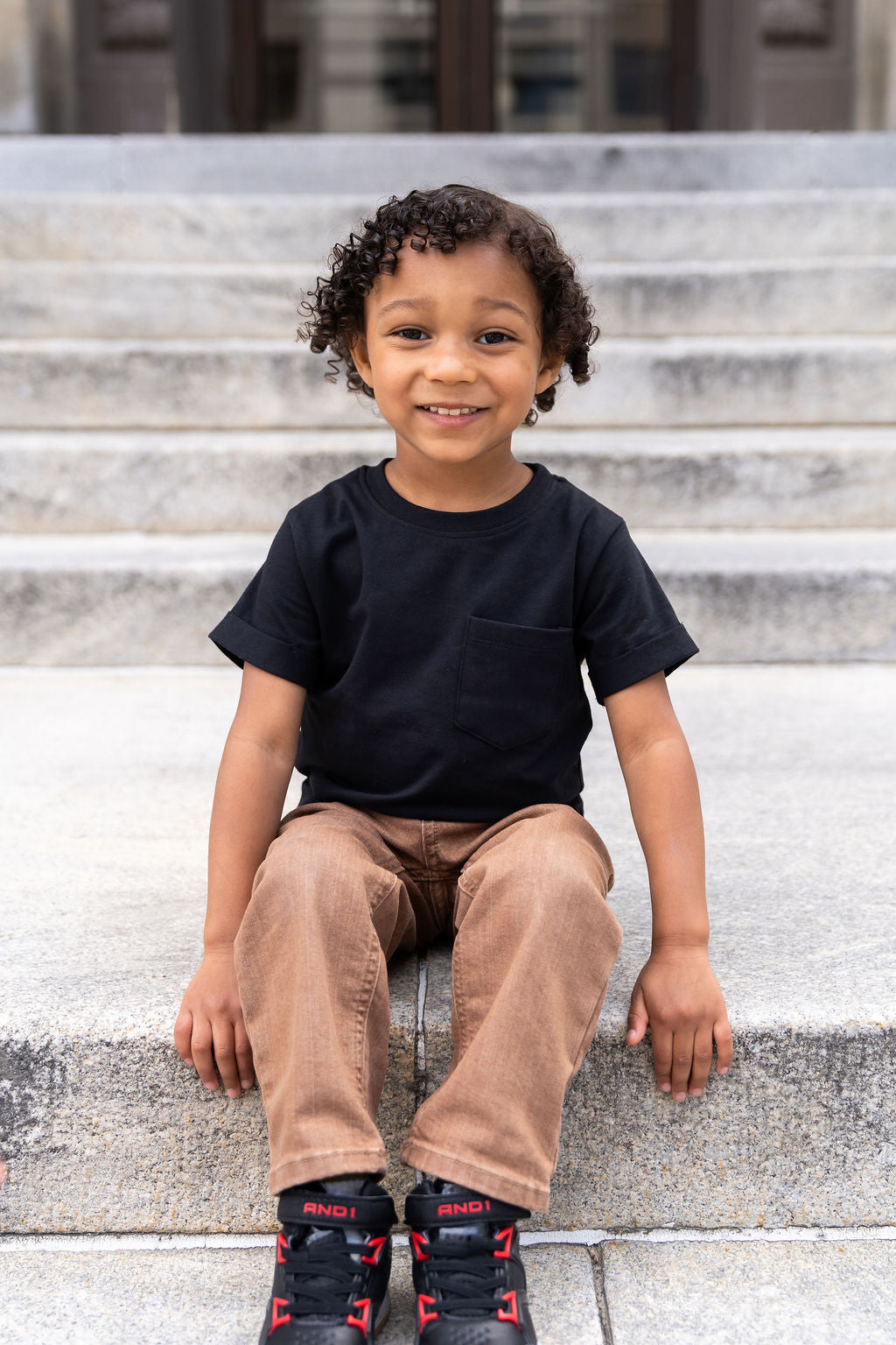  Laree + Co. Onyx Boxy Kids Tee - NB - Bonton